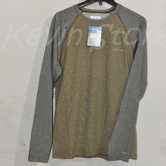 NWT Columbia Men’s Long‎ Sleeve Raglan Tee, Omni-Wick, - Picture 1 of 5